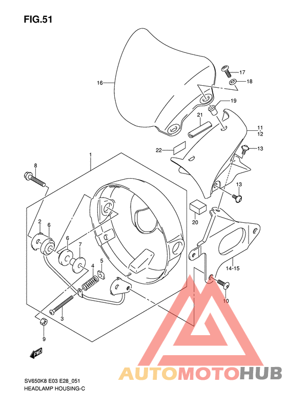 Фара головного света