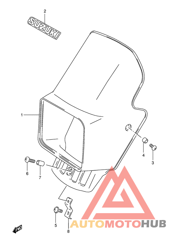 Headlamp cover  front fender