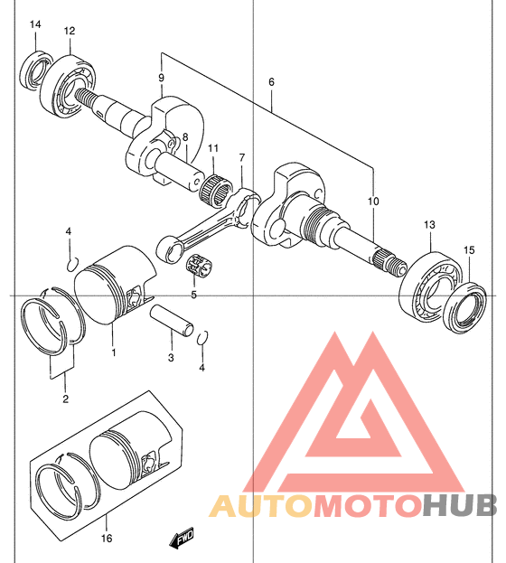 Вал коленчатый