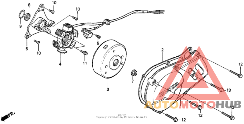 Left crankcase cover 92