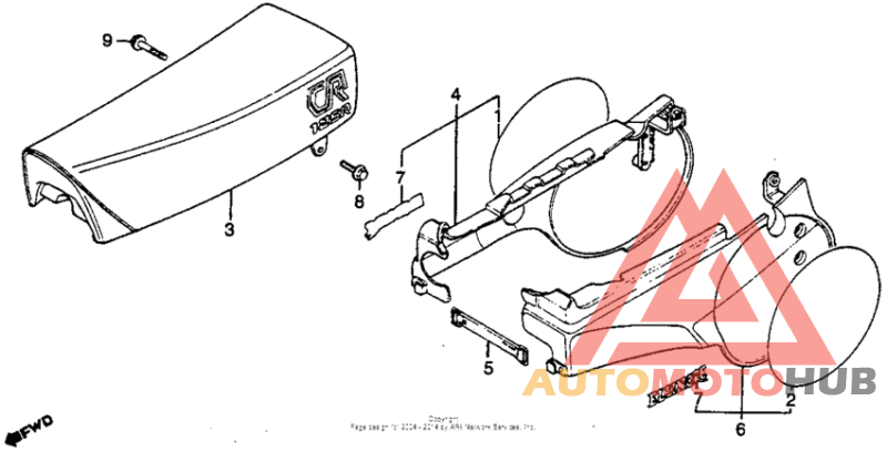 Seat + side cover 80