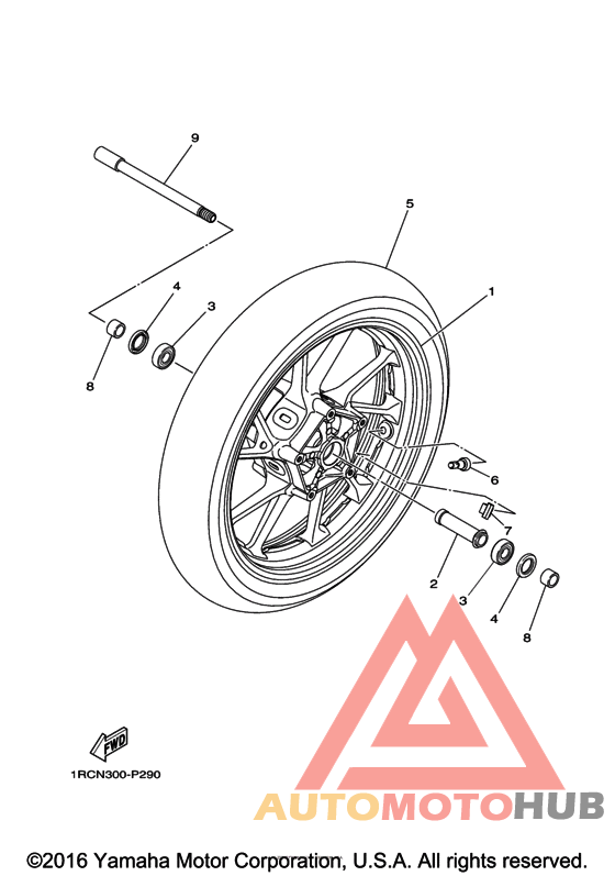 Переднее колесо