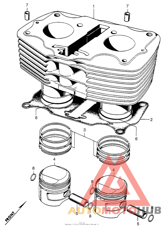 Cylinder + piston