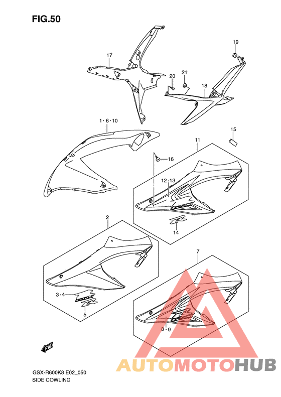 Side cowling
