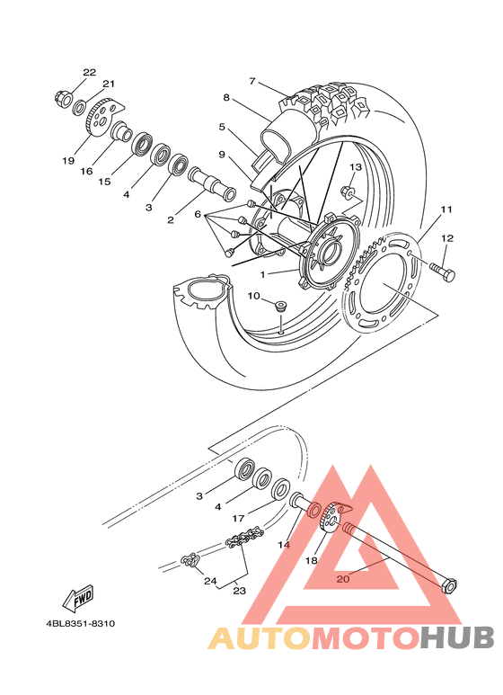 Переднее колесо