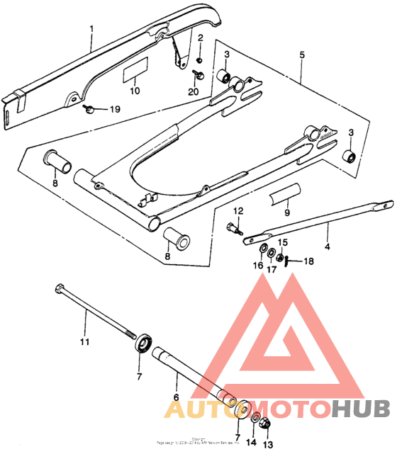 Swingarm + chain case