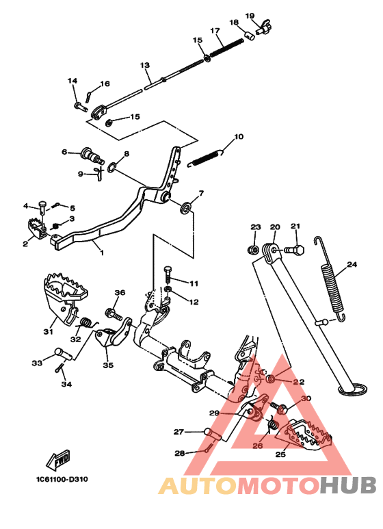 Support & repose pied