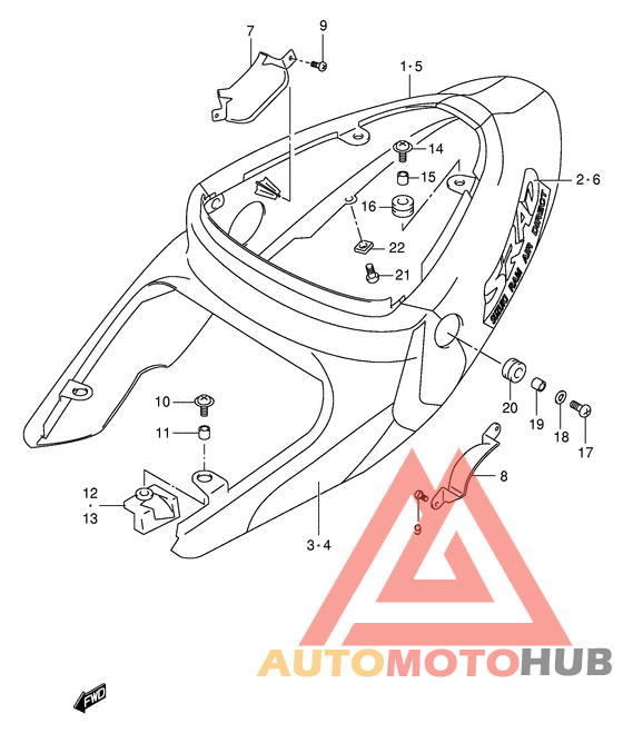 Обтекатель задний