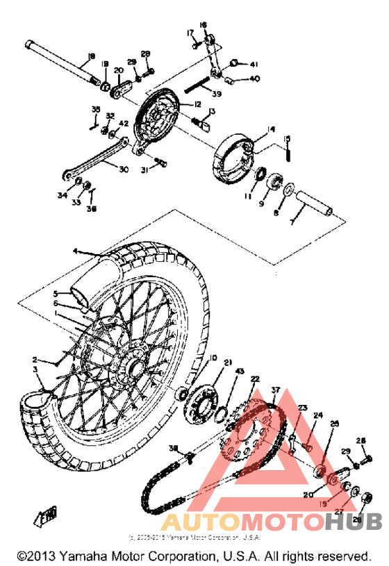 Переднее колесо
