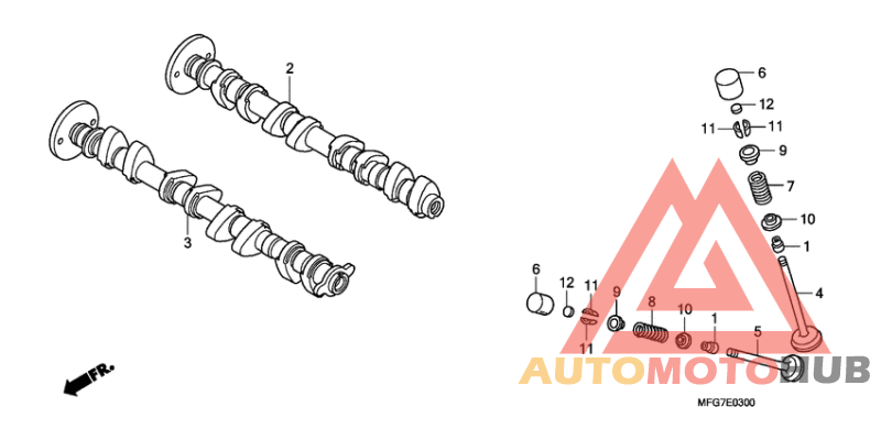 Распред вал/клапана
