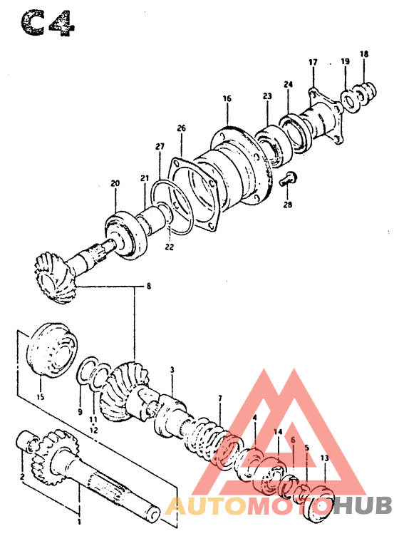 Secondary drive gear