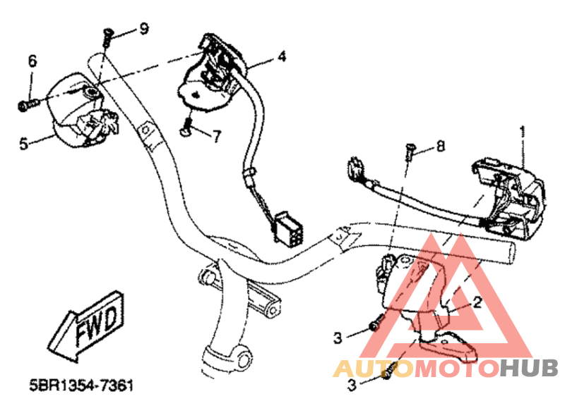 Handle switch. lever