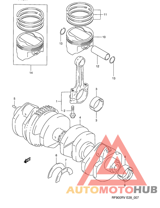 Вал коленчатый
