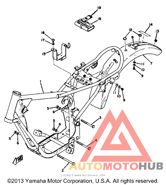 Frame - rear fender