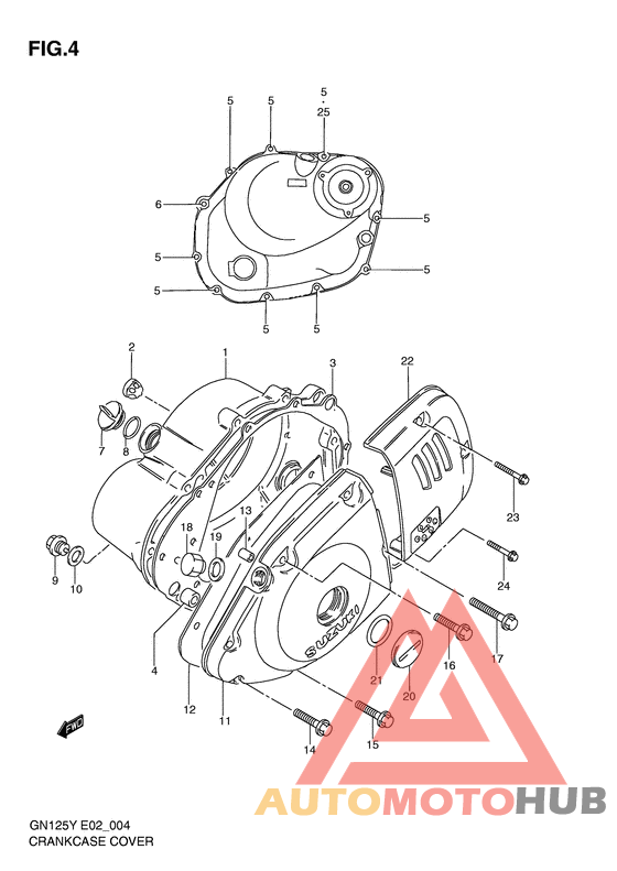 Crankcase cover ass`y  (v