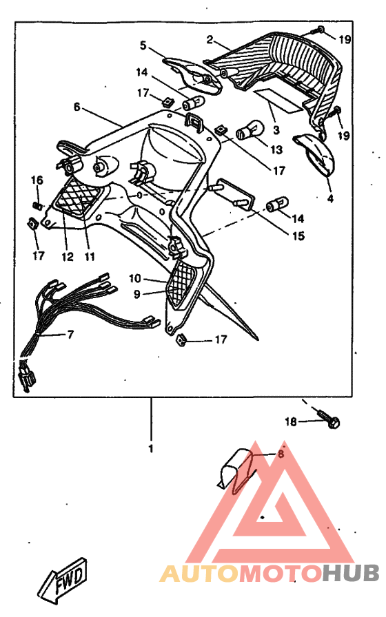 Taillight unit ass`y