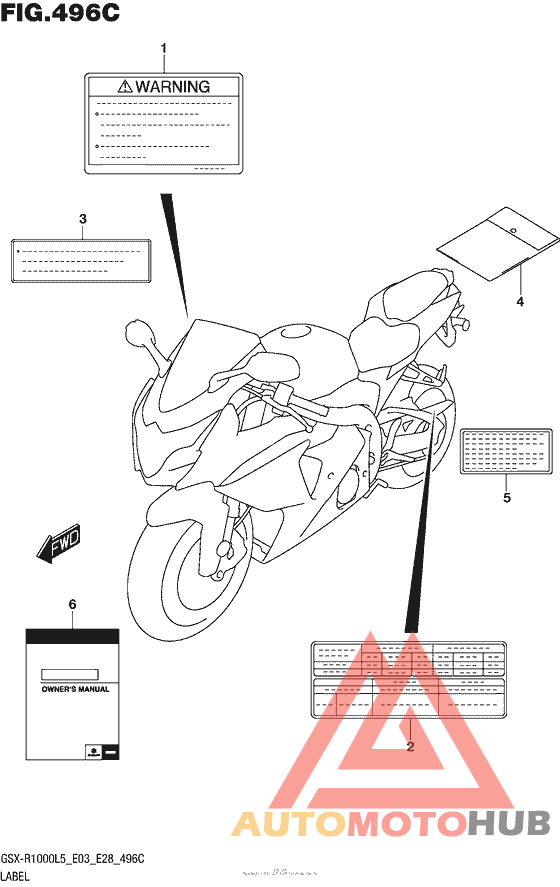 Label (Gsx-R1000L5 E33)