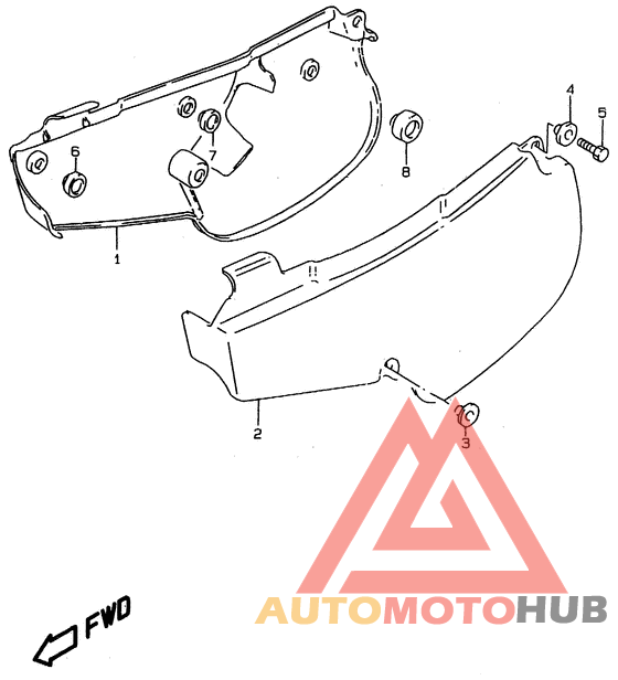 Обтекатель задний