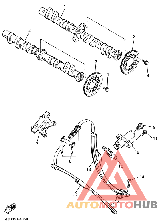 Camshaft. chain