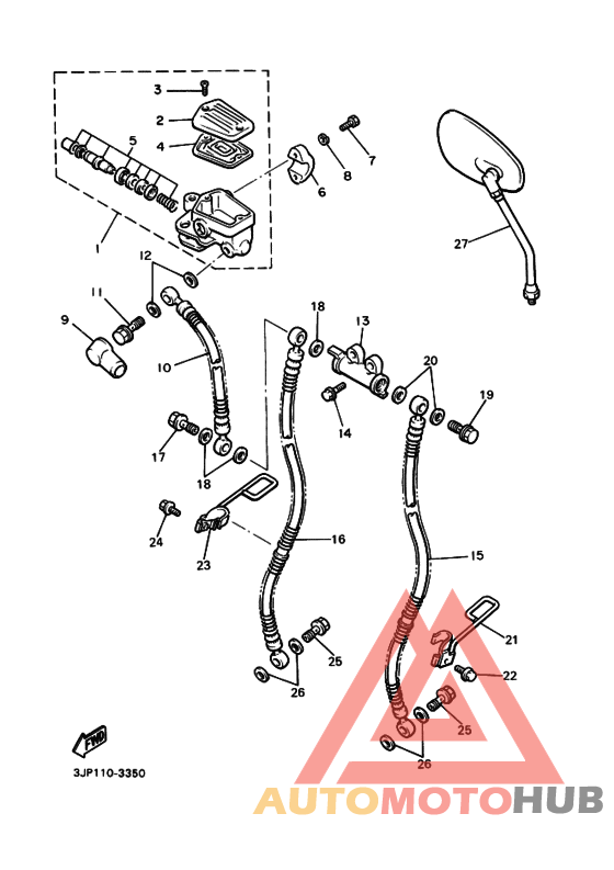 Передний тормозной цилиндр