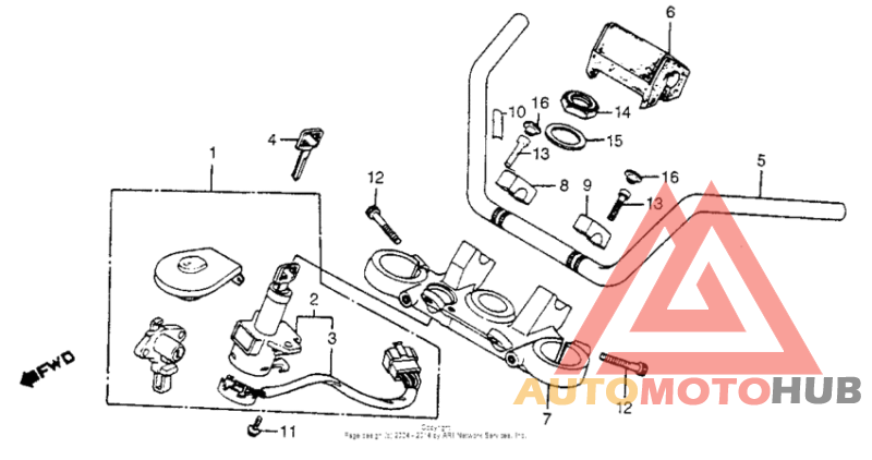 Handlebar + top bridge