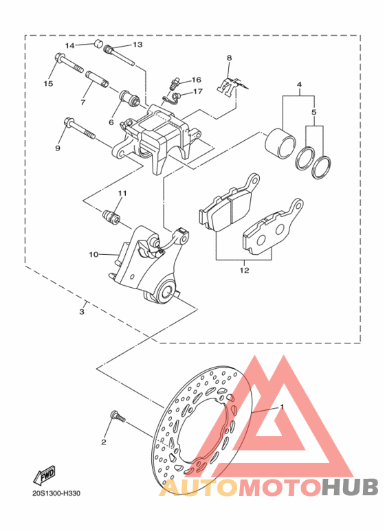 Задний суппорт