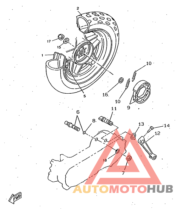 Переднее колесо