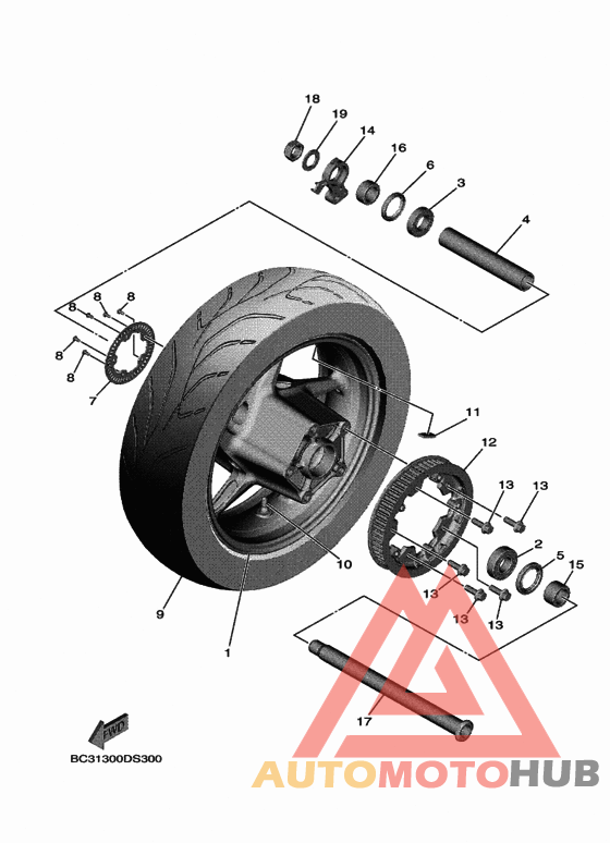 Переднее колесо