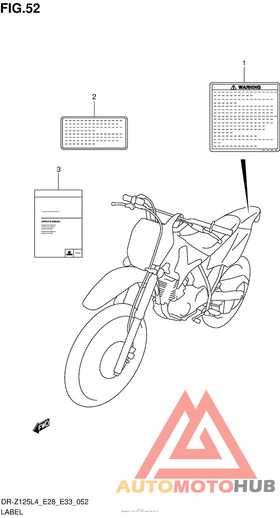 Label (Dr-Z125Ll4 E33)