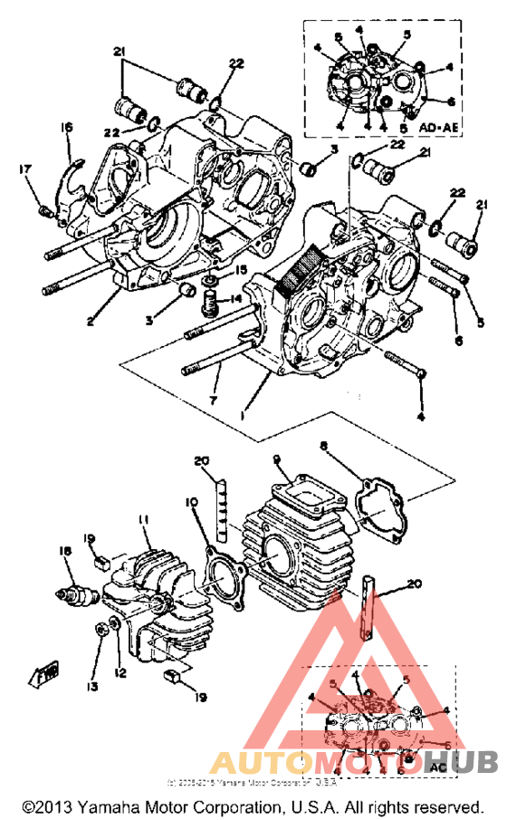 Crankcase-cylinder