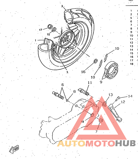Переднее колесо