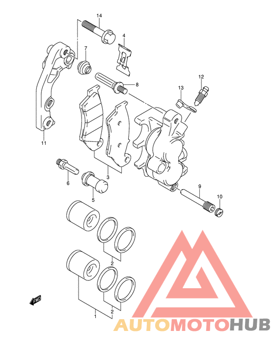 Передний суппорт