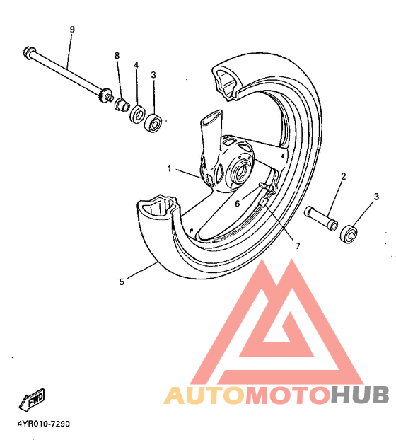 Переднее колесо