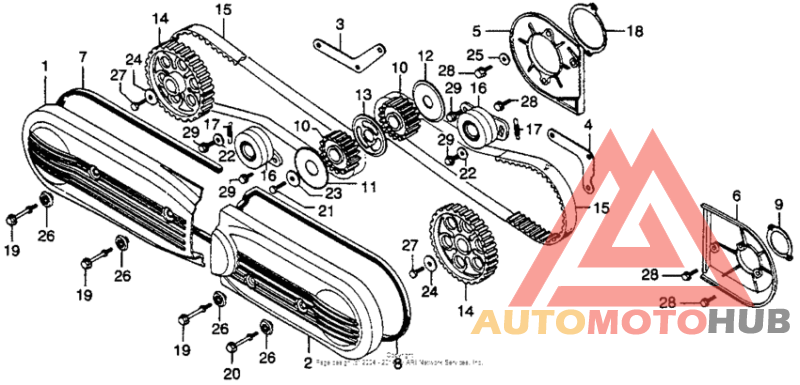 Front cover + timing belt
