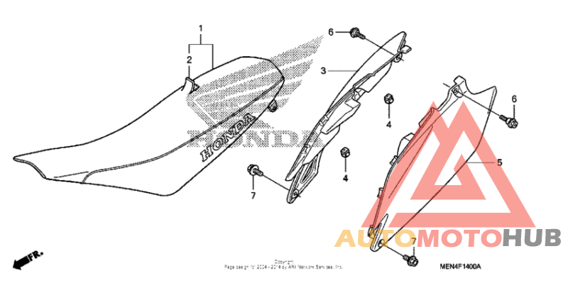 Seat + side cover