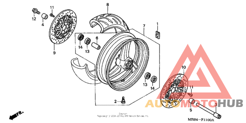 Переднее колесо