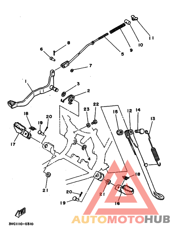 Support & repose pied