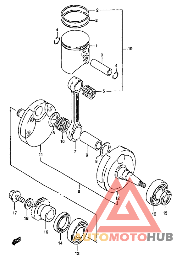 Вал коленчатый