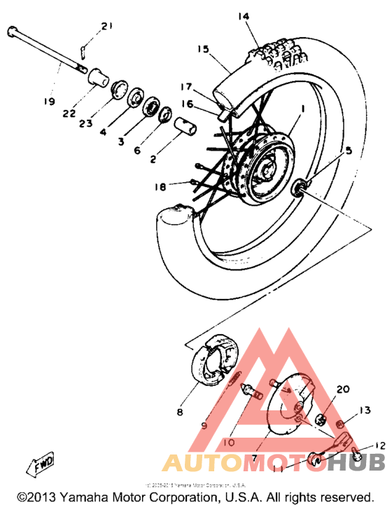 Переднее колесо