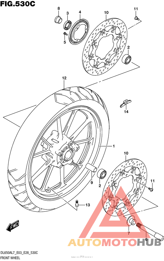 Front Wheel (Dl650Al7 E33)