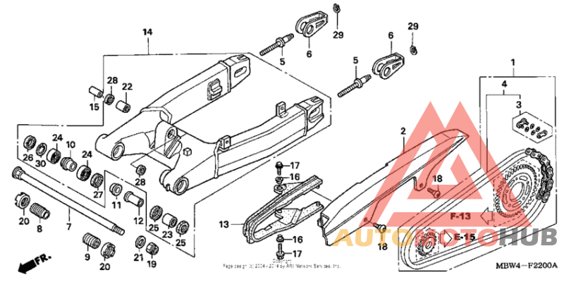 Swingarm ('99-'00)