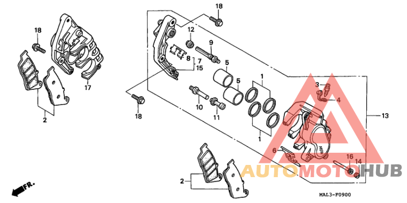 Передний суппорт