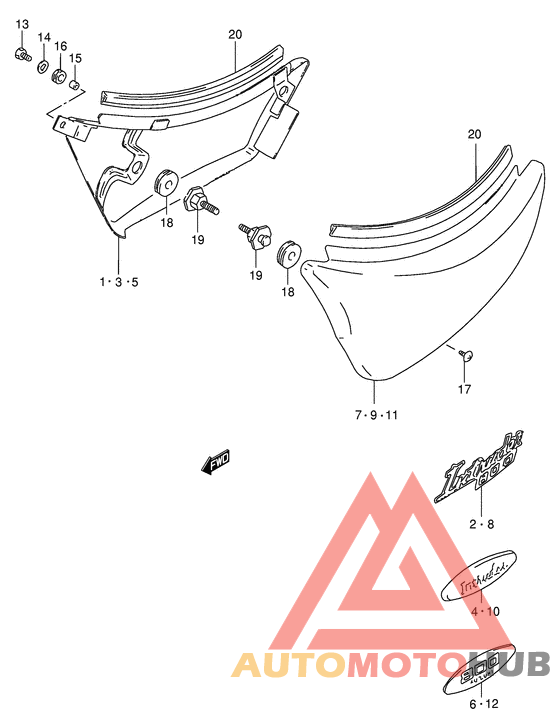 Обтекатель задний