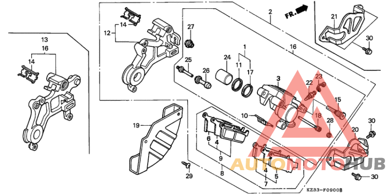 Задний суппорт
