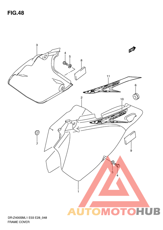 Обтекатель задний