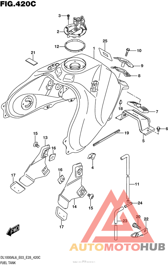Fuel Tank (Dl1000Al6 E33)