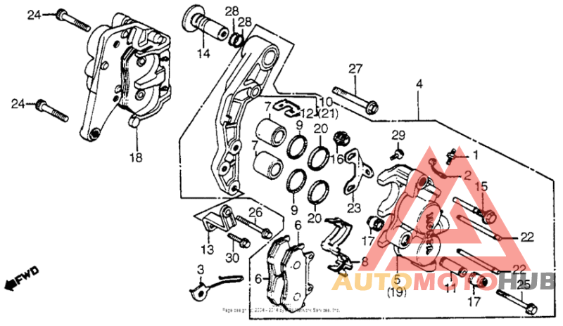 Передний суппорт