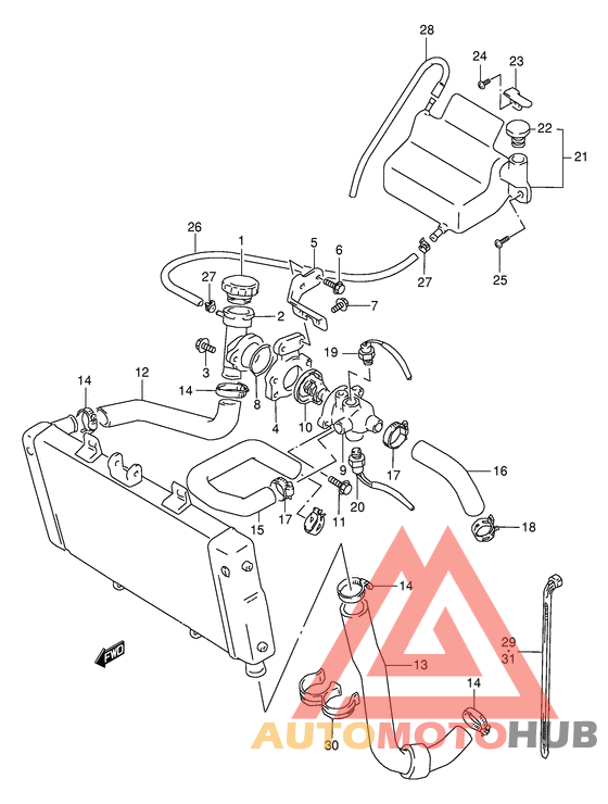 Радиатор hose