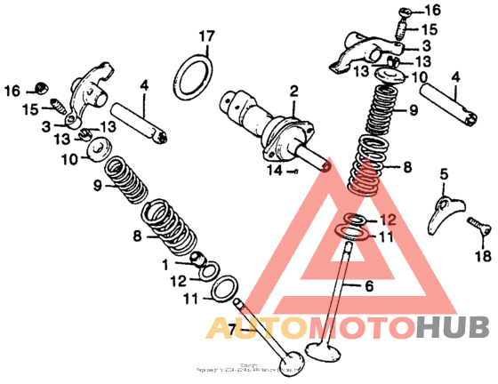 Camshaft + vavle