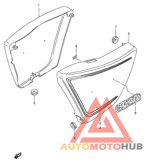 Обтекатель задний